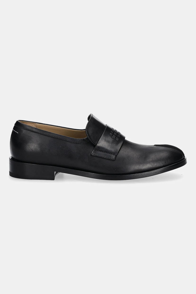 Superge in čevlji Maison Margiela MM6 Maison Margiela Tabi Leather Loafers Črna | S59WR0096.P5000.T8013