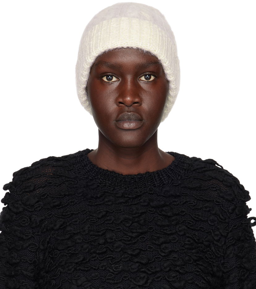 Beanie Cecilie Bahnsen Imogen Knit Beanie Bež | 2.22KNI40004
