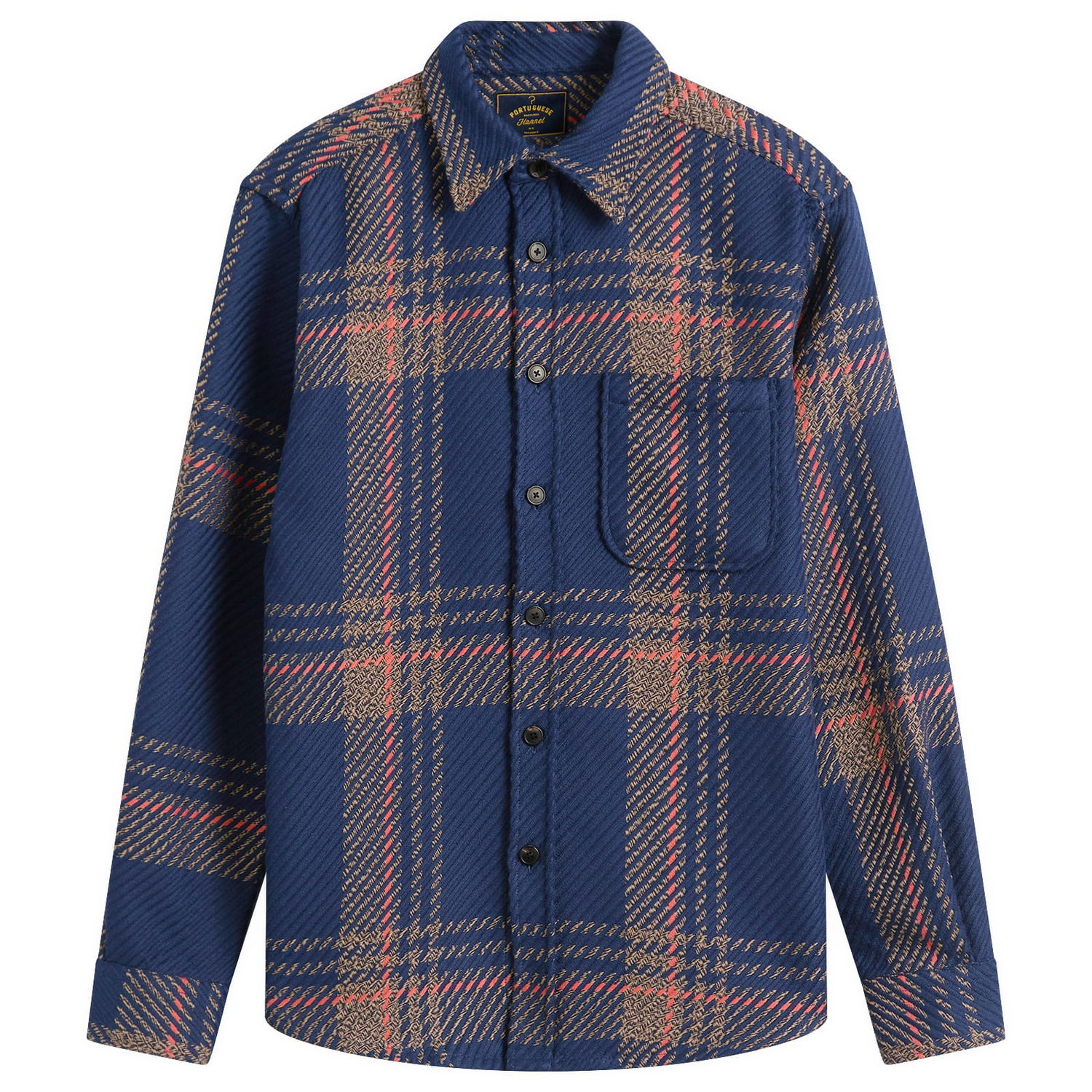 Srajce Portuguese Flannel Upper Overshirt in Blend, Size Small Večbarvna | AW25077-NVB, 0