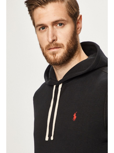 Pulover Polo by Ralph Lauren Classic Popover Hoody Črna | 710766778008