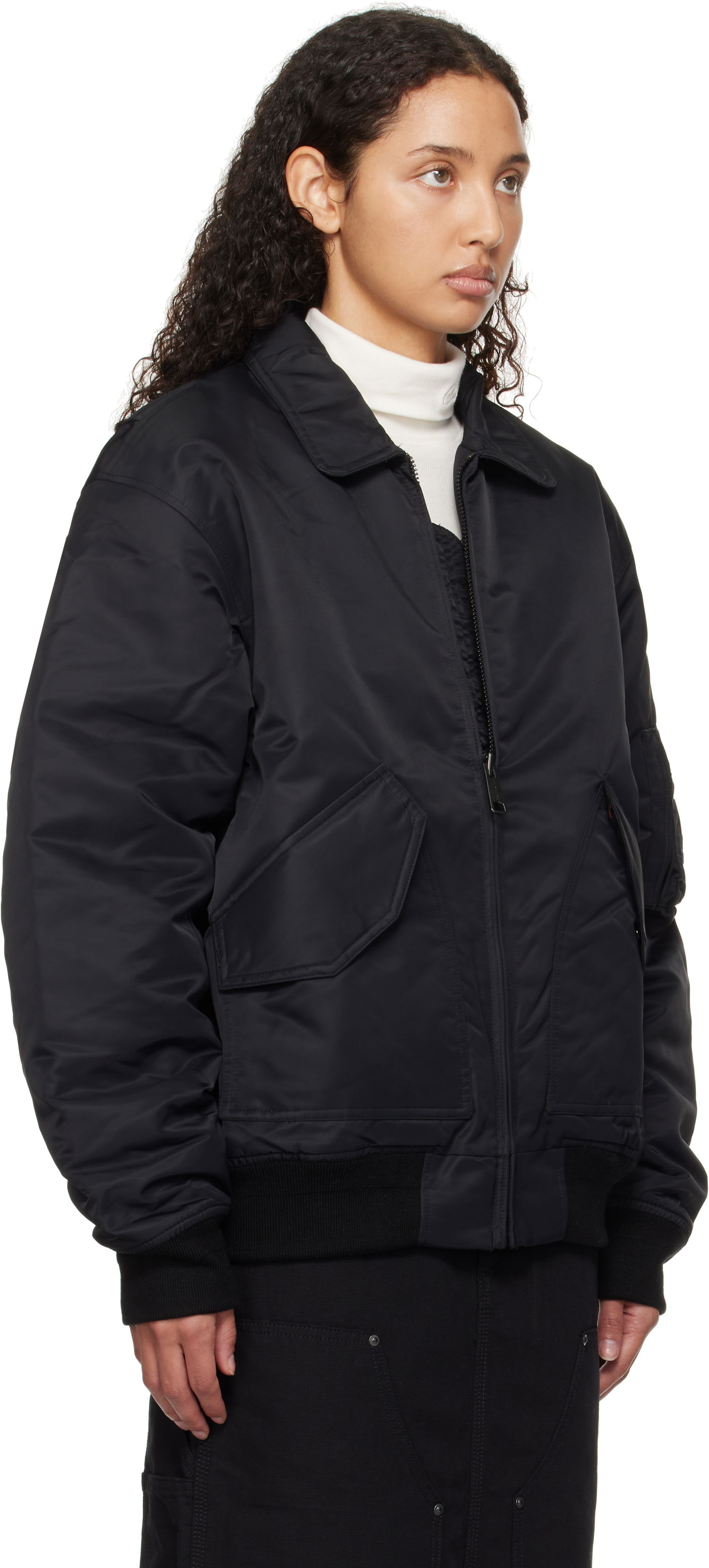 Bomber jakna Carhartt WIP Black Bomber Jacket Črna | I032300_2EH_XX, 1