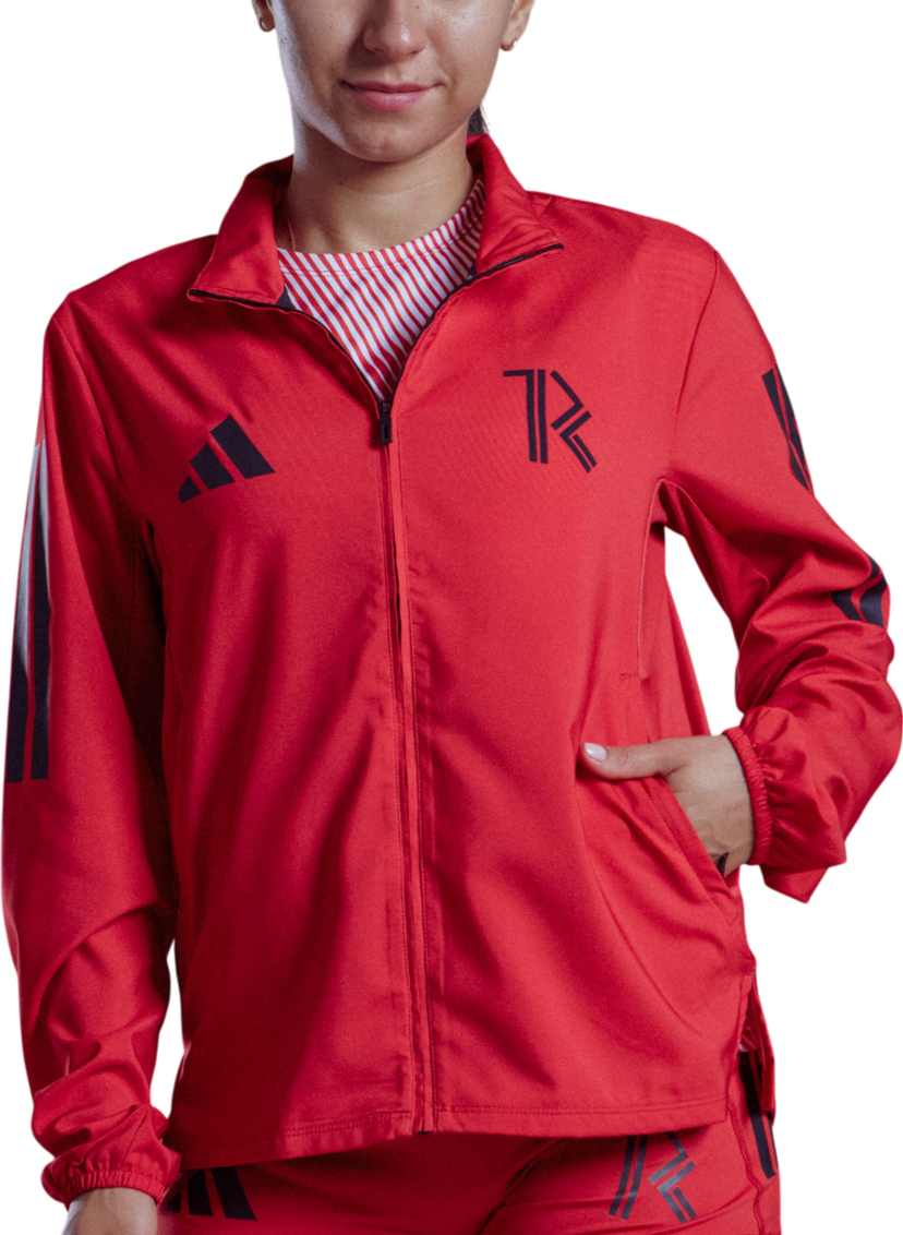 Vetrovka adidas Originals Adizero TRC x Top4Running Jacket Rdeča | it4450-trc