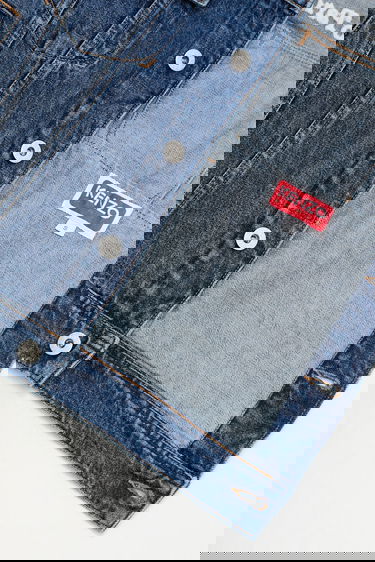 Jakna KENZO Kenzo Denim Jacket Modra | FF52DV2486B3.DS, 4