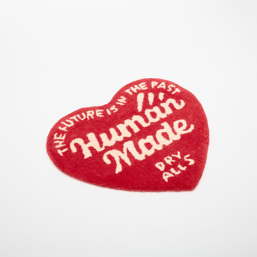 Home decor Human Made HUMAN MADE Small Heart Rug 'The Future Is In The Past Dry Alls' Rdeča | HM30GD044RD