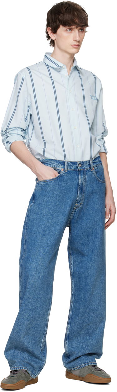 Srajce MAISON KITSUNÉ Maison Kitsuné Relaxed Shirt Modra | MM00403WC5029, 4