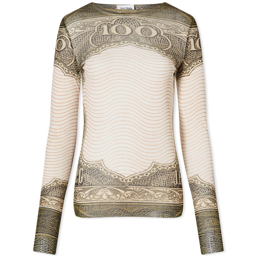Majica Jean Paul Gaultier Cartouche Mesh Top Bež | 24-25-U-TO017-T515-400300156