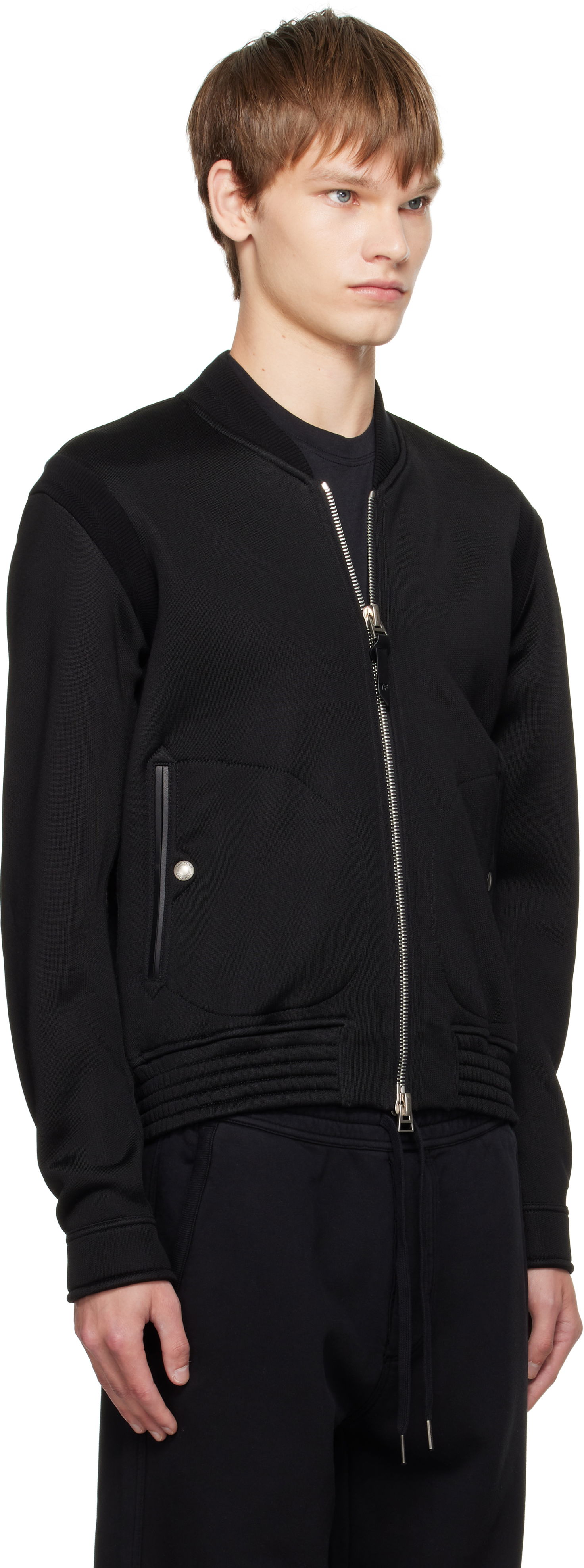 Bomber jakna Tom Ford TOM FORD Cotton Viscose Bomber Jacket Črna | JZL019-JMC081, 1
