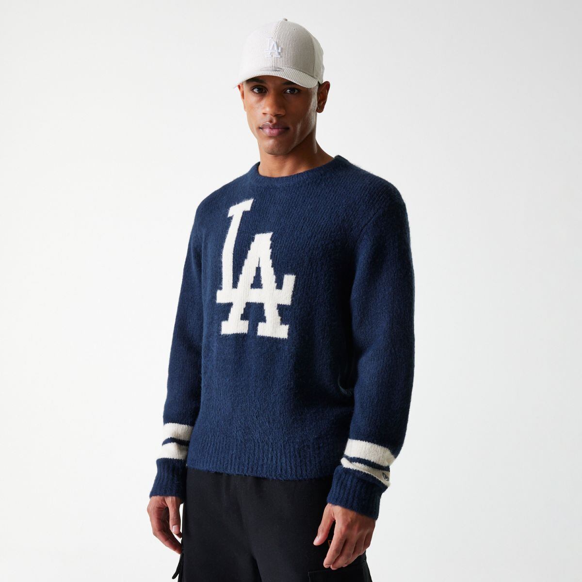 Pleteni pulover New Era New Era MLB LA Dodgers Knit Sweater Mornarica | 60684329, 1