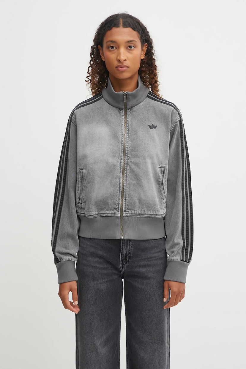 Bomber jakna adidas Originals adidas Originals Denim Tt Bomber Jacket Siva | JY2564